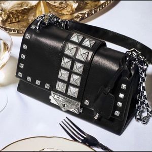 New with tag Michael Kors studded crystals Cece medium shoulder bag $548